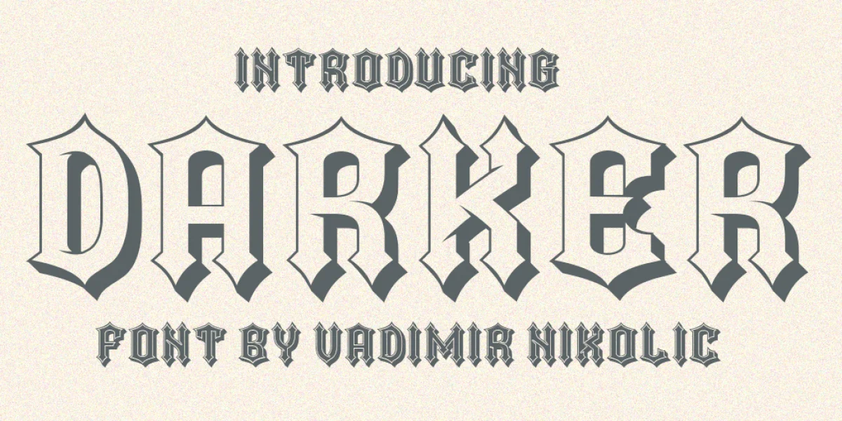 Darker Font Family