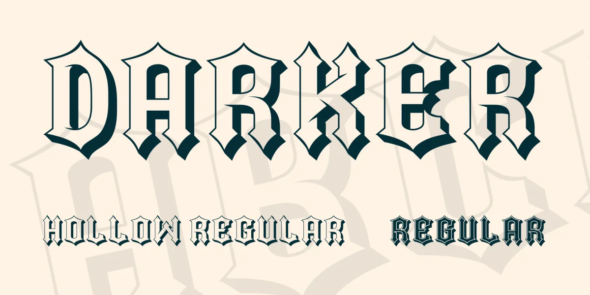 Darker Font Family preview 4