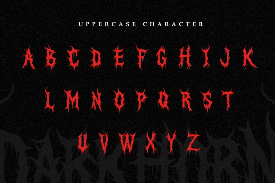 Darkhorn Font preview 2