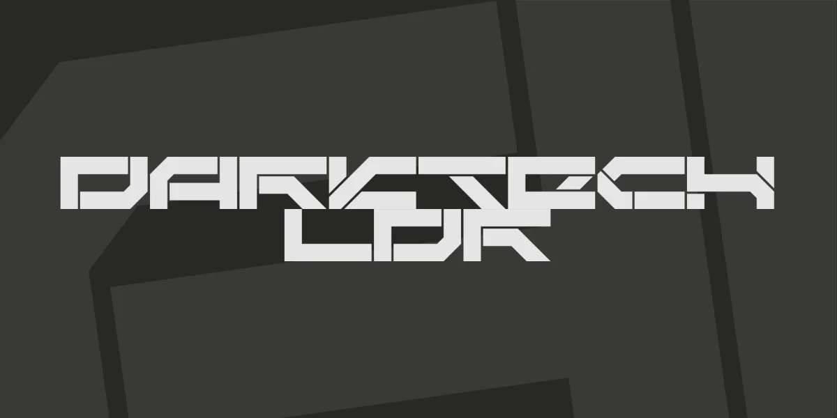 Darktech LDR Font preview 2