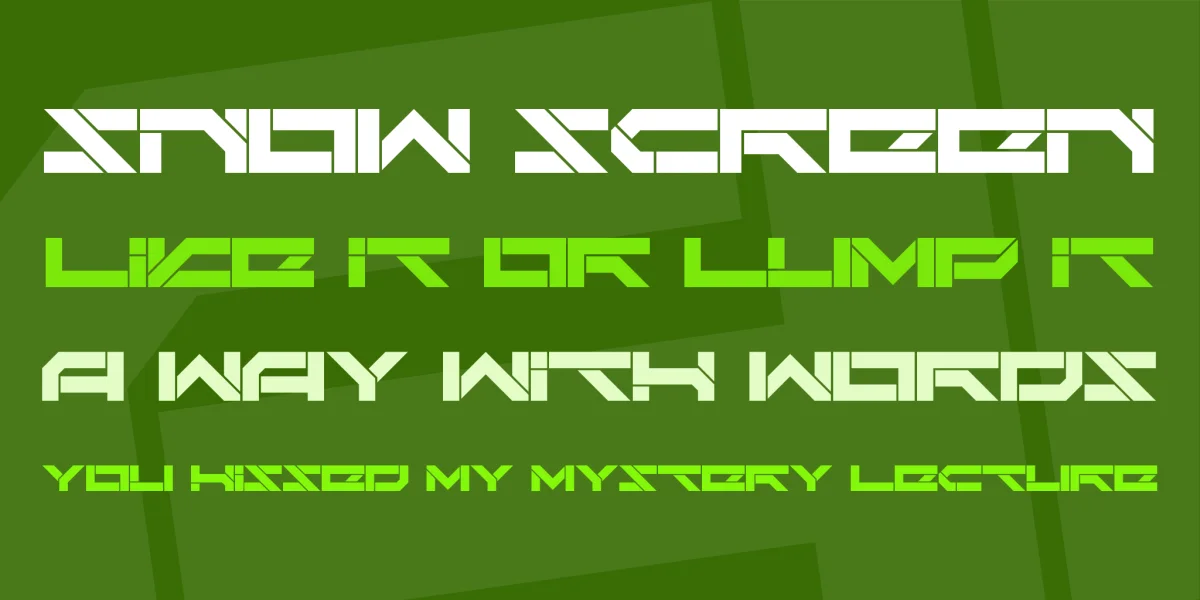 Darktech LDR Font preview 3