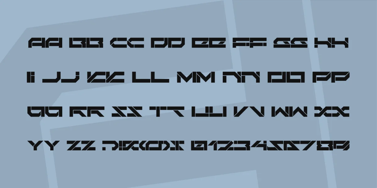 Darktech LDR Font preview 4