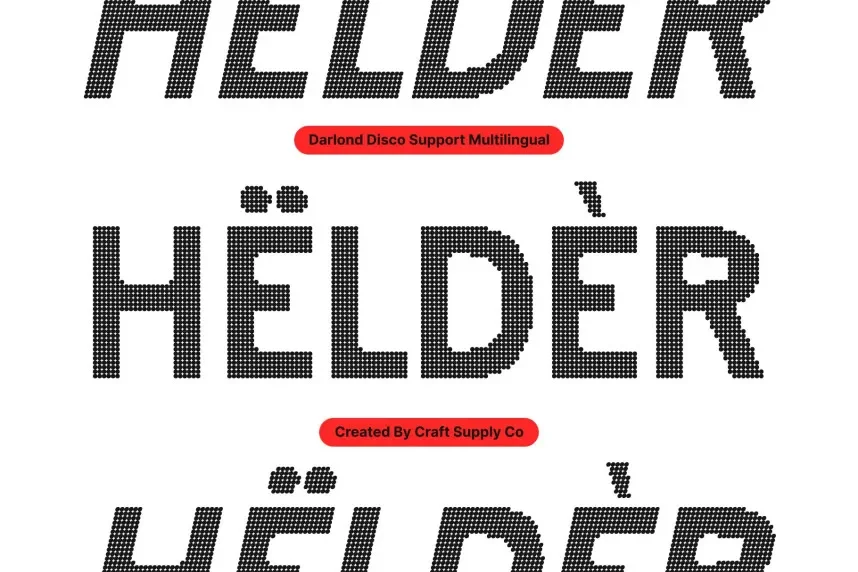 Darlond Disco Font preview 5