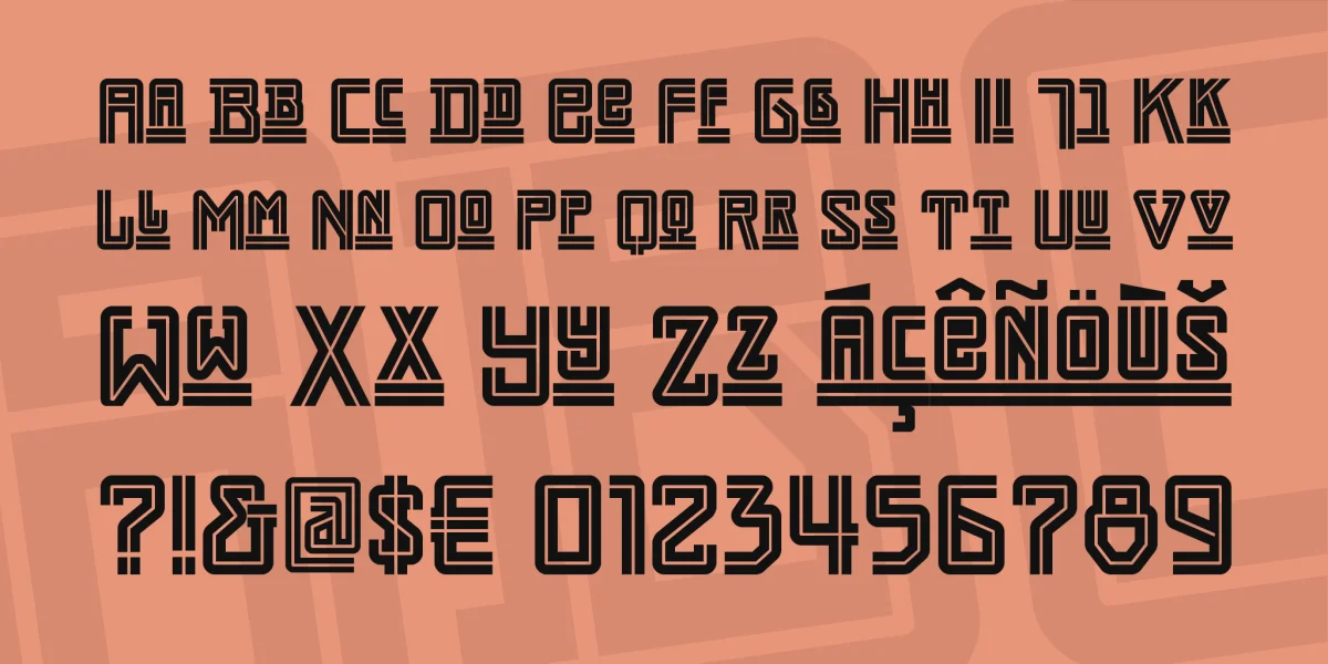 Darmstadt Arts NF Font preview 2