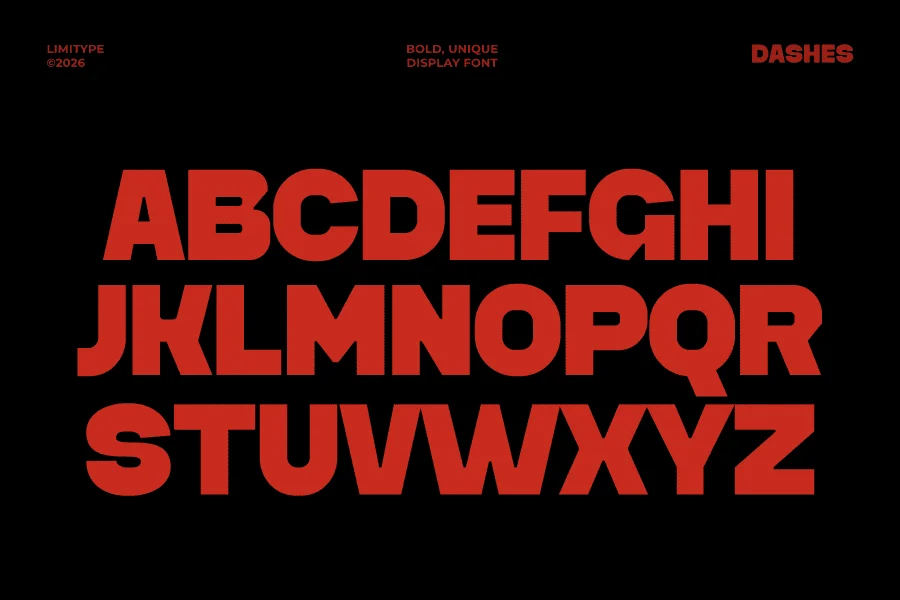 Dashes Demo Font preview 5