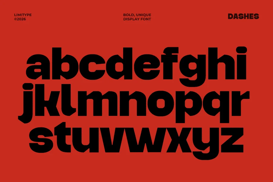 Dashes Demo Font preview 6