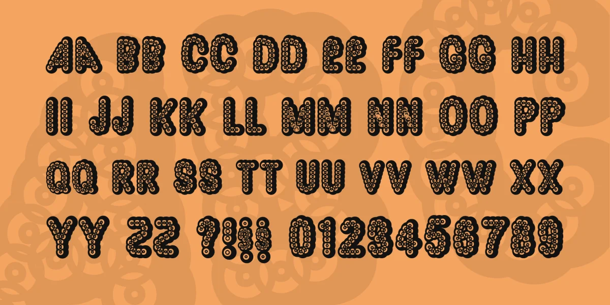 Dazzler Font preview 3