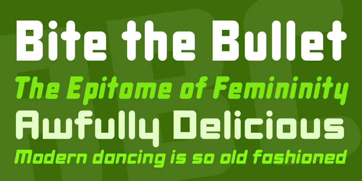 DBXL Nightfever Font Family preview 2