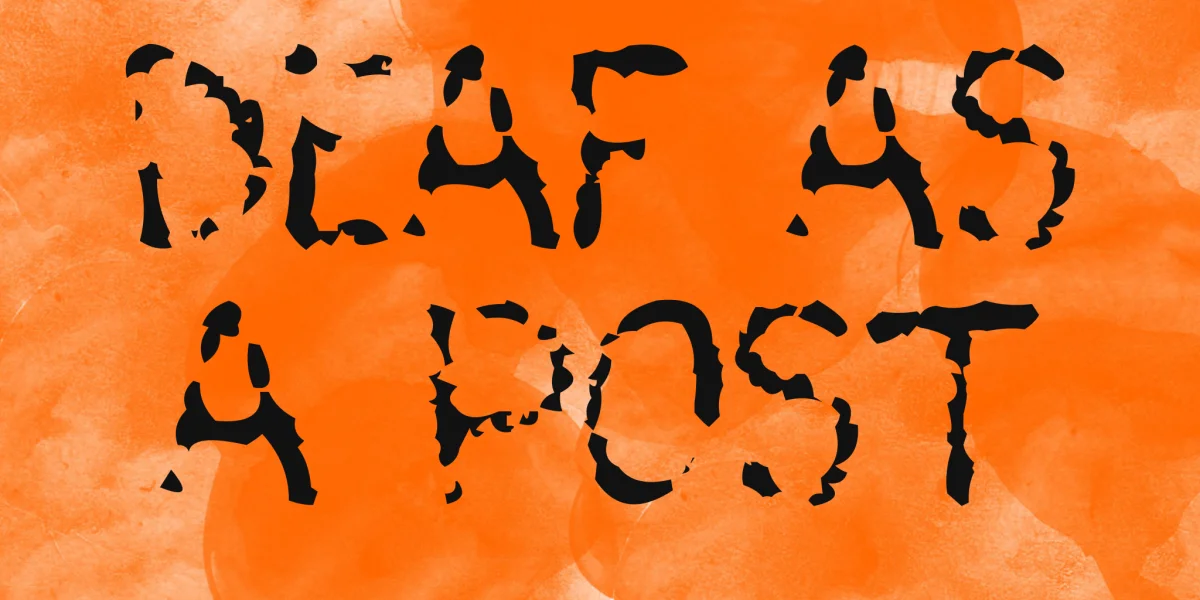 Deaf As A Post Font