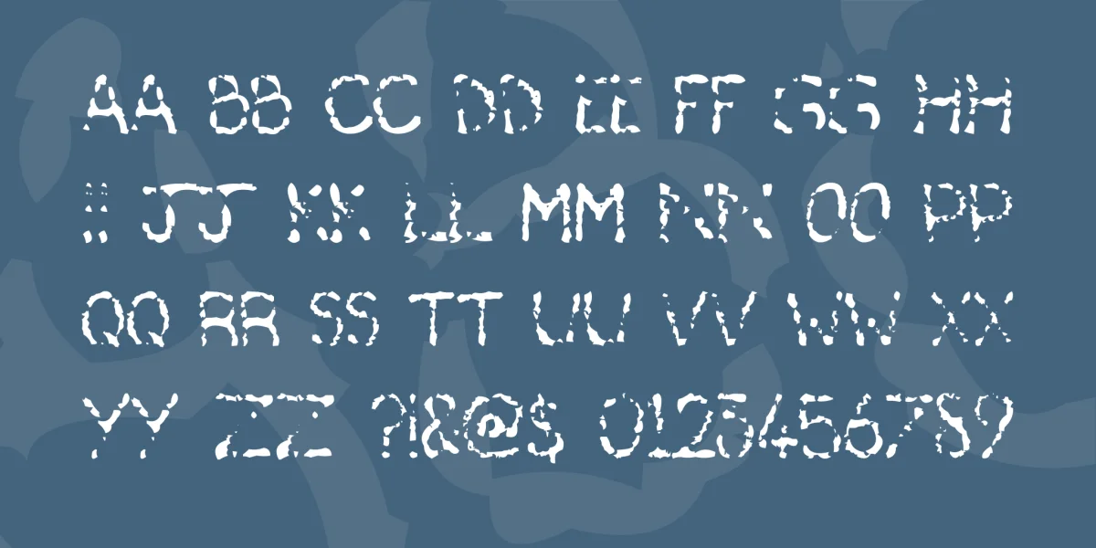 Deaf As A Post Font preview 2