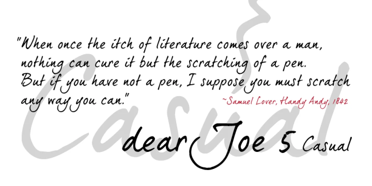 dearJoe 5 CASUAL Font Family