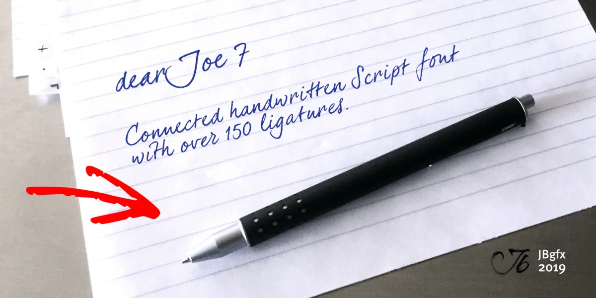 dearJoe 7 Font preview 2