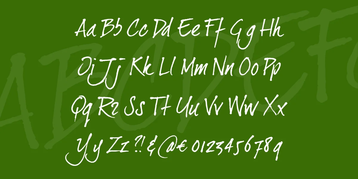 dearJoe II Font preview 4