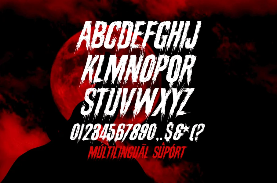 Death Stinger Font preview 2