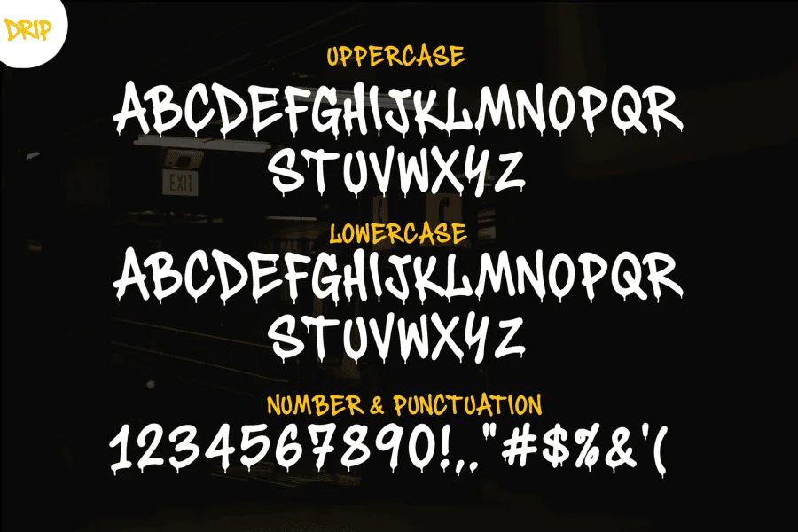 Death Subway Font Family preview 7