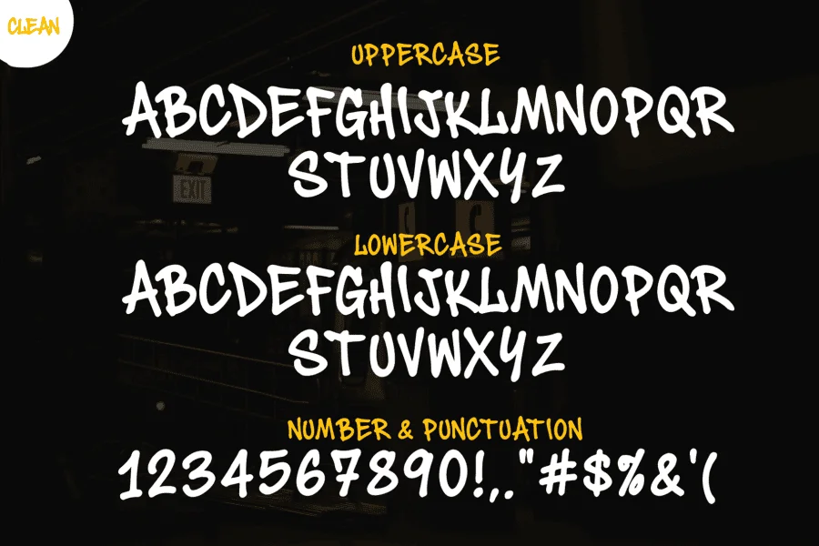 Death Subway Font Family preview 8