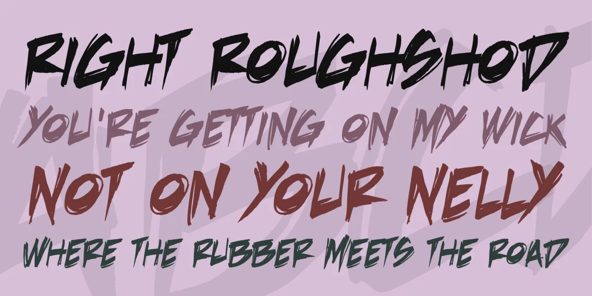 Death Rattle BB Font preview 2
