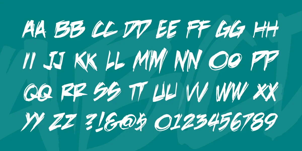 Death Rattle BB Font preview 4