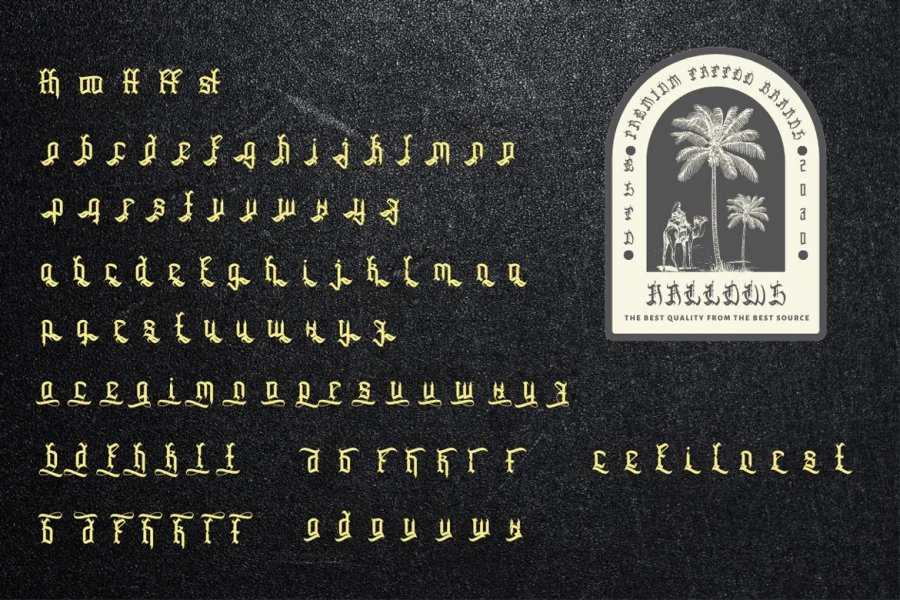 Deaths Hallows Font preview 10