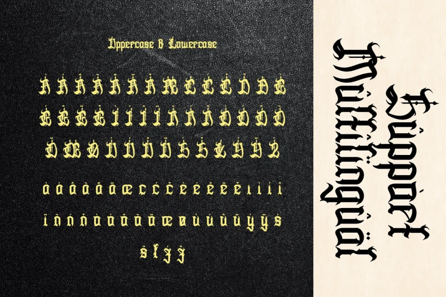 Deaths Hallows Font preview 4