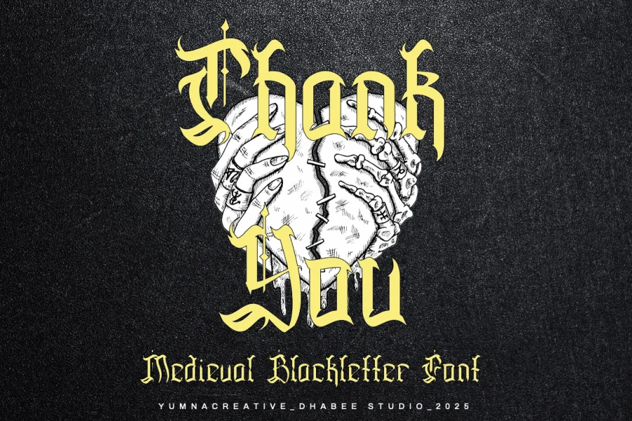 Deaths Hallows Font preview 5