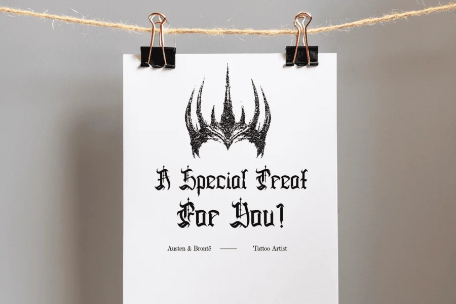 Deaths Hallows Font preview 7