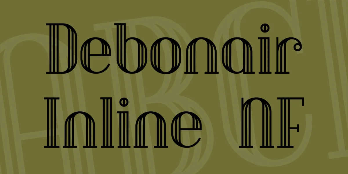 Debonair Inline NF Font