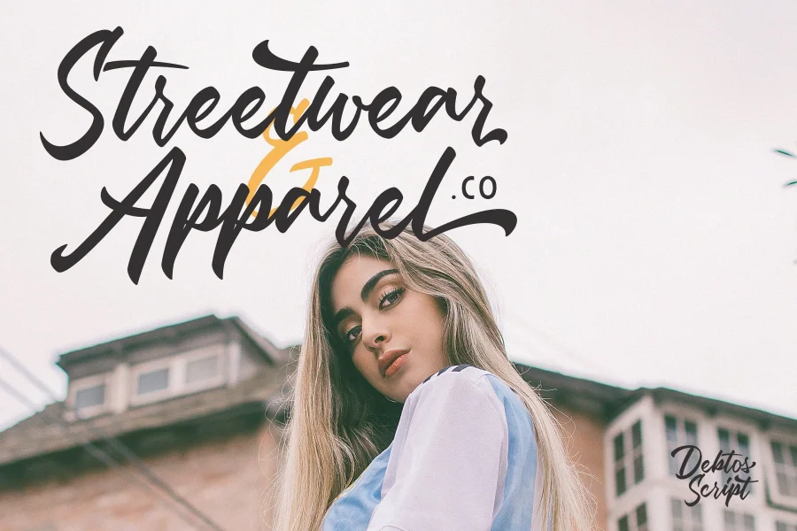 Debtos Script Free Version Font preview 11