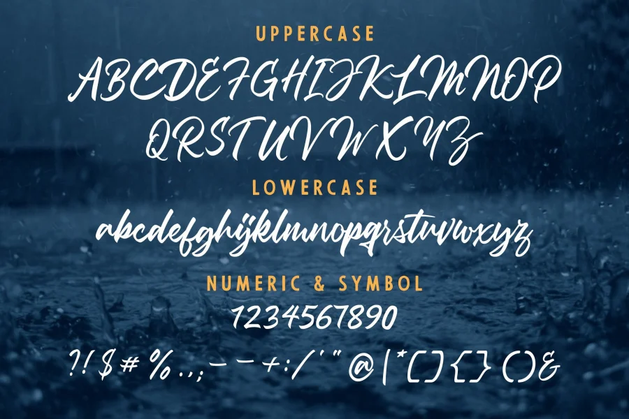 Debtos Script Free Version Font preview 7