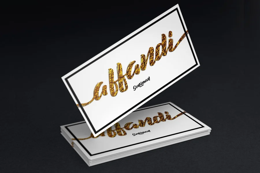 decalled script Font preview 3