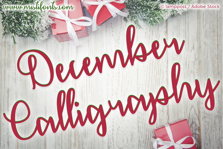 December Calligraphy Font