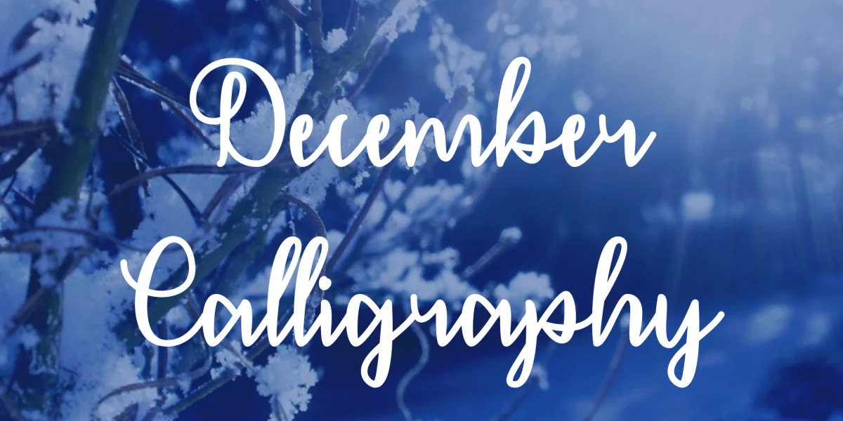 December Calligraphy Font preview 2