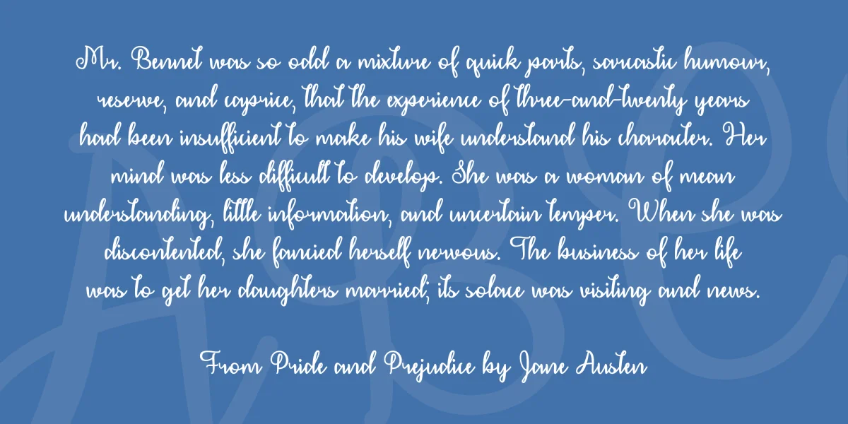 December Calligraphy Font preview 3