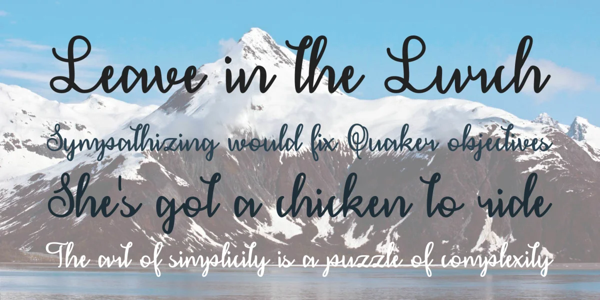 December Calligraphy Font preview 4