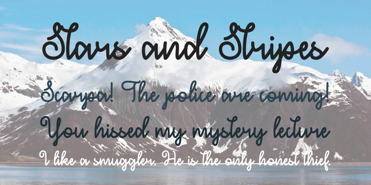 December Sky Font Font preview 4