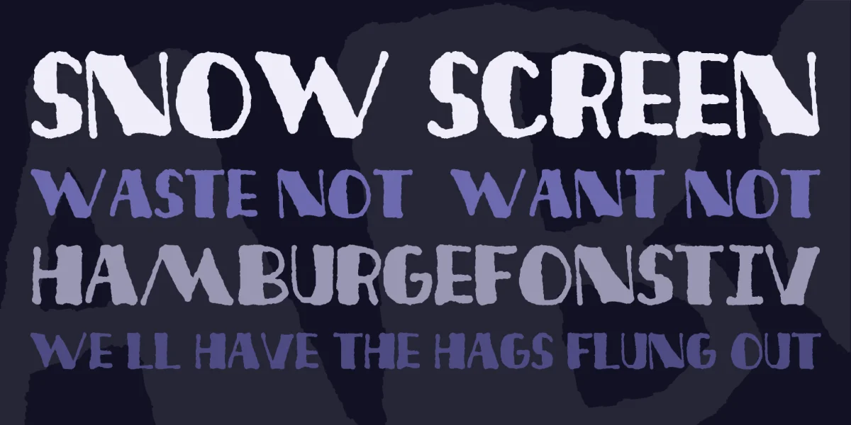 Deco Freehand Font preview 2