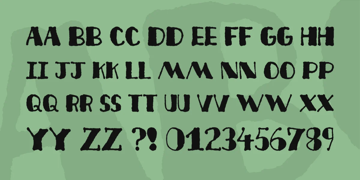 Deco Freehand Font preview 3