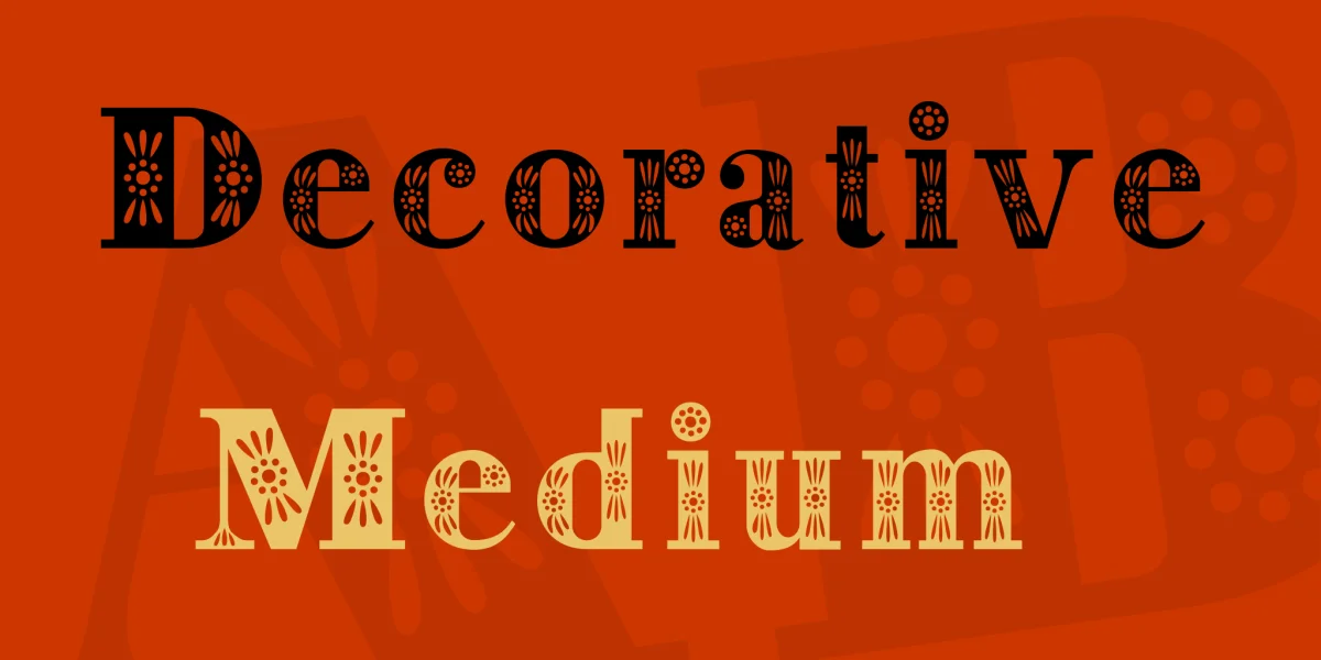 Decorative Font