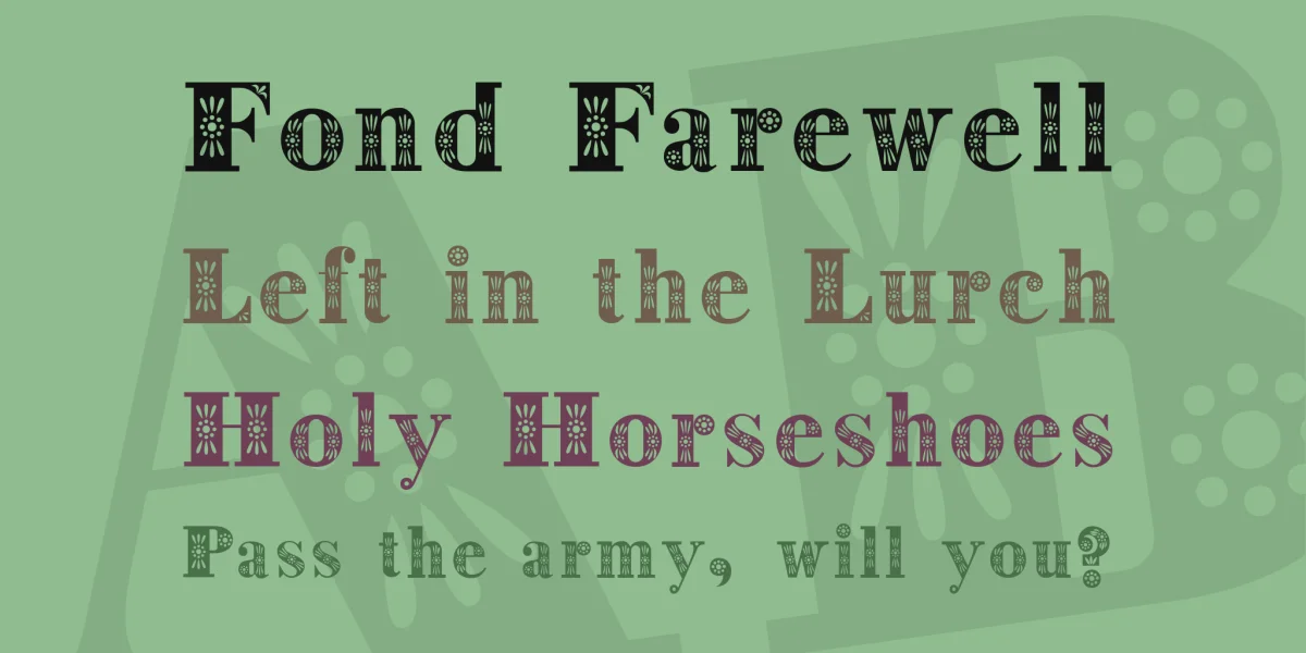Decorative Font preview 2