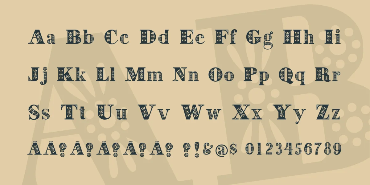 Decorative Font preview 3