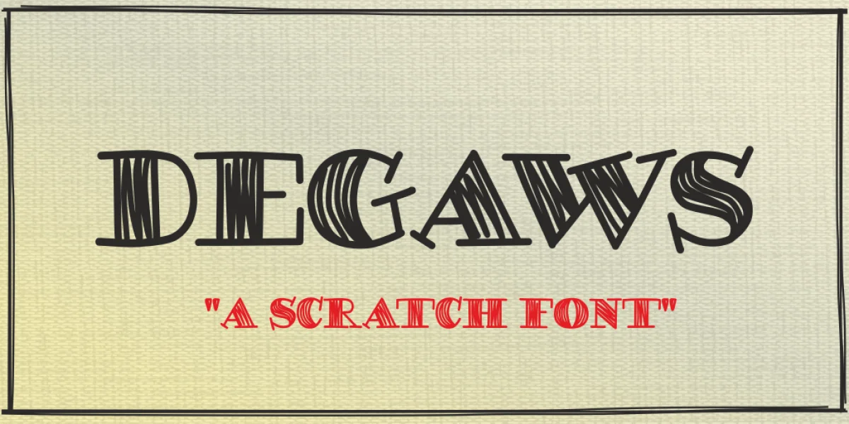 DEGAWS Demo Font