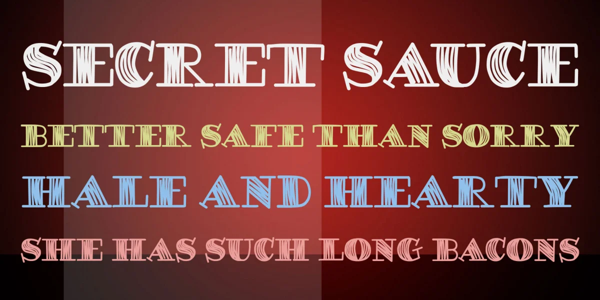DEGAWS Demo Font preview 2