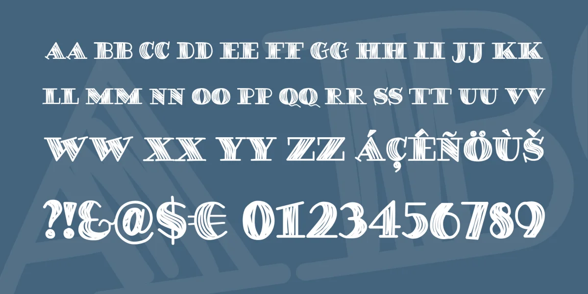 DEGAWS Demo Font preview 4
