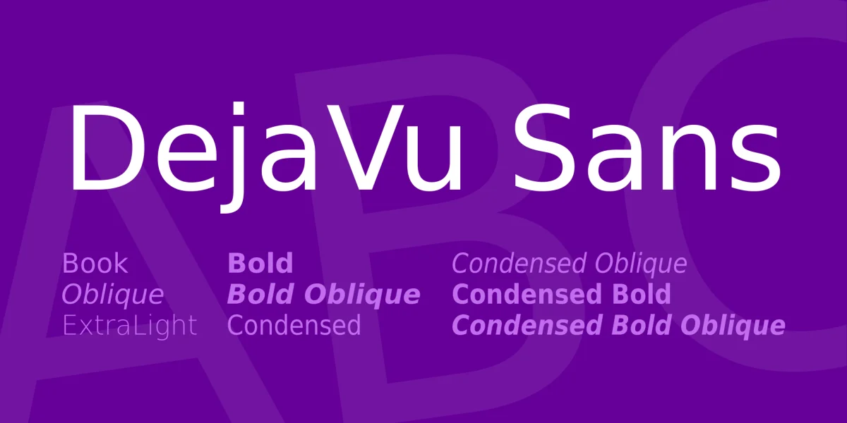 DejaVu Sans Font Family
