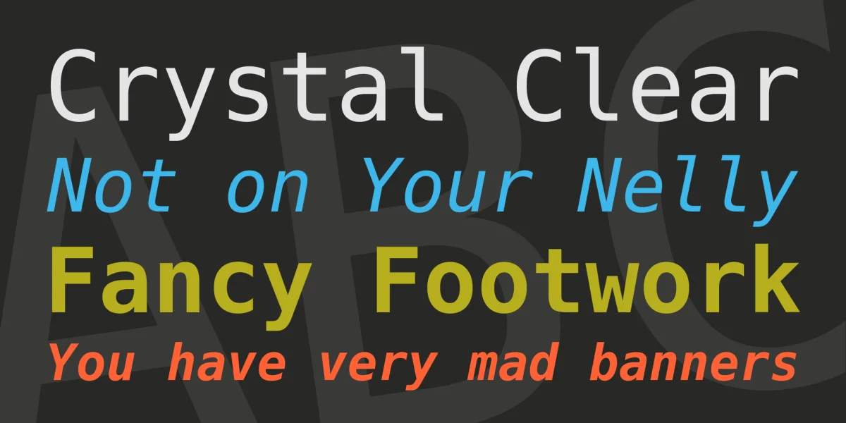 DejaVu Sans Mono Font Family preview 2