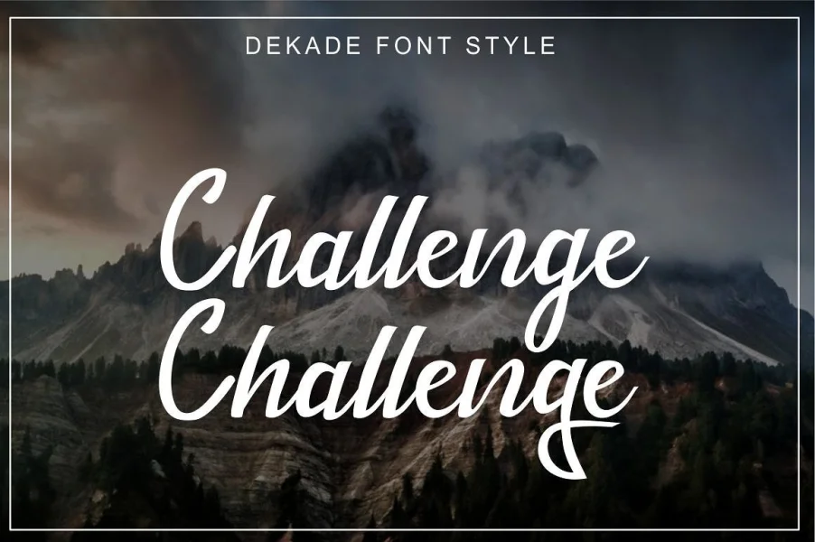 Dekade Font preview 8