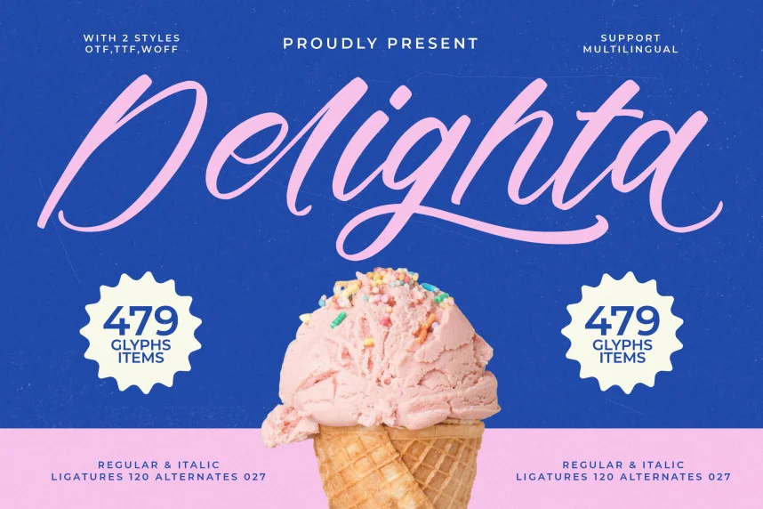 Delighta – Modern Handwritten Font