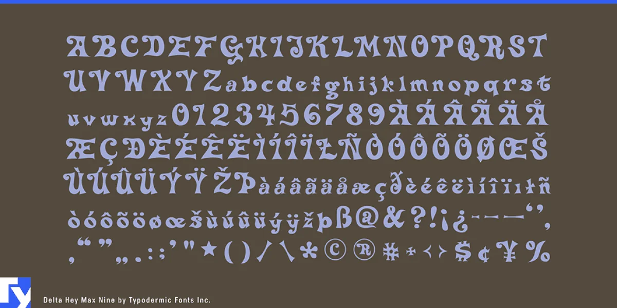 Delta Hey Max 9 Font preview 5