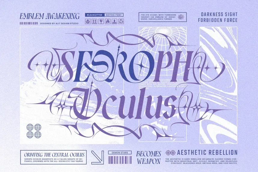 Demon Stars Font preview 4