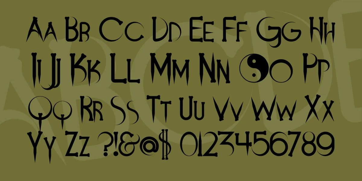 Demons and Darlings Font preview 3
